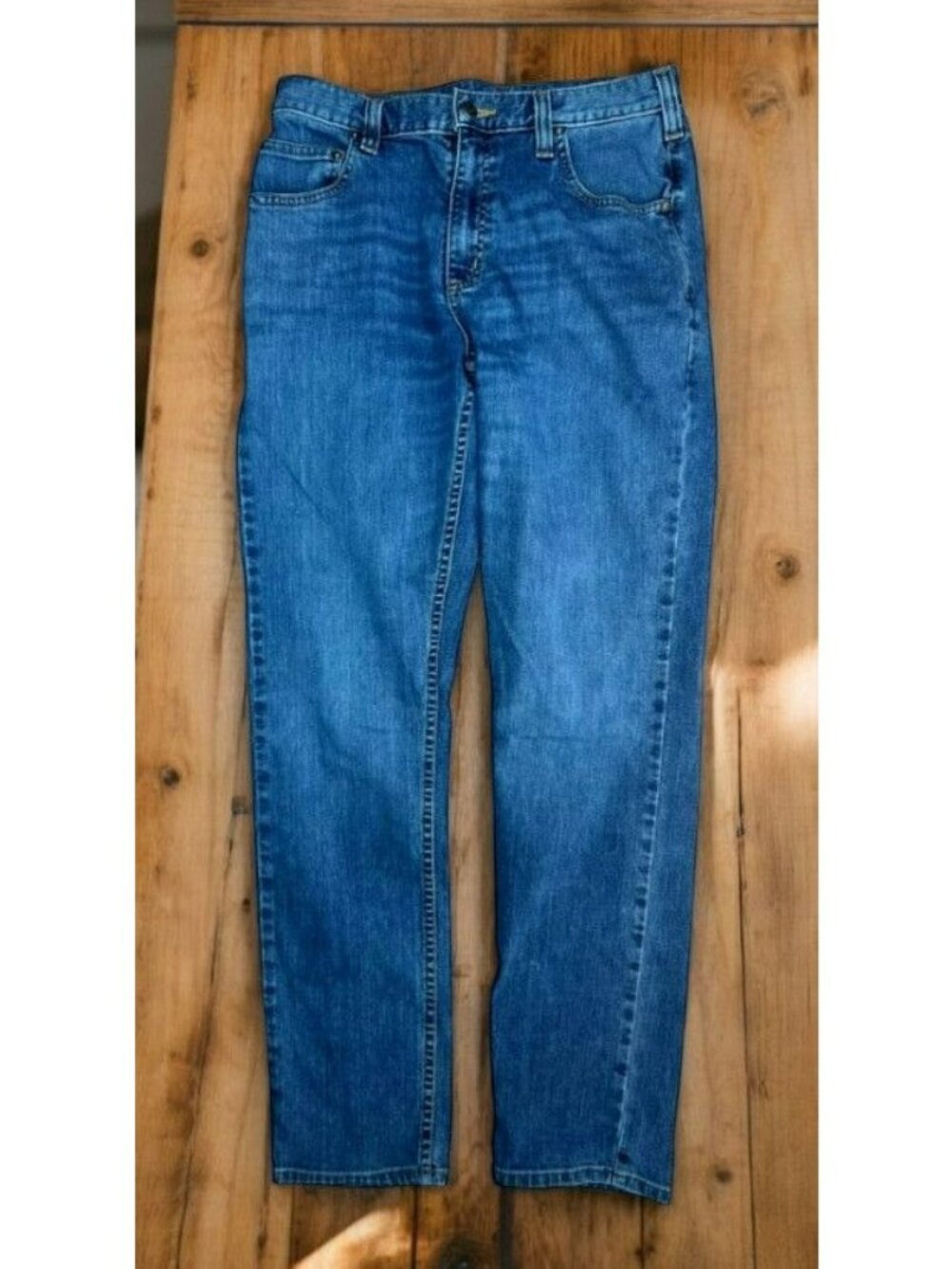 Carhartt Relaxed Fit Mens Medium Wash Jeans 31x34